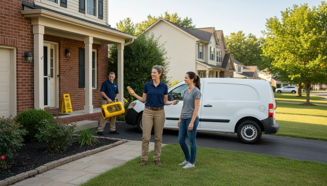 Residential water damage restoration in Carrollton, MS